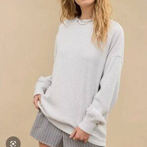 Aerie getaway waffle sweatshirt‎ S